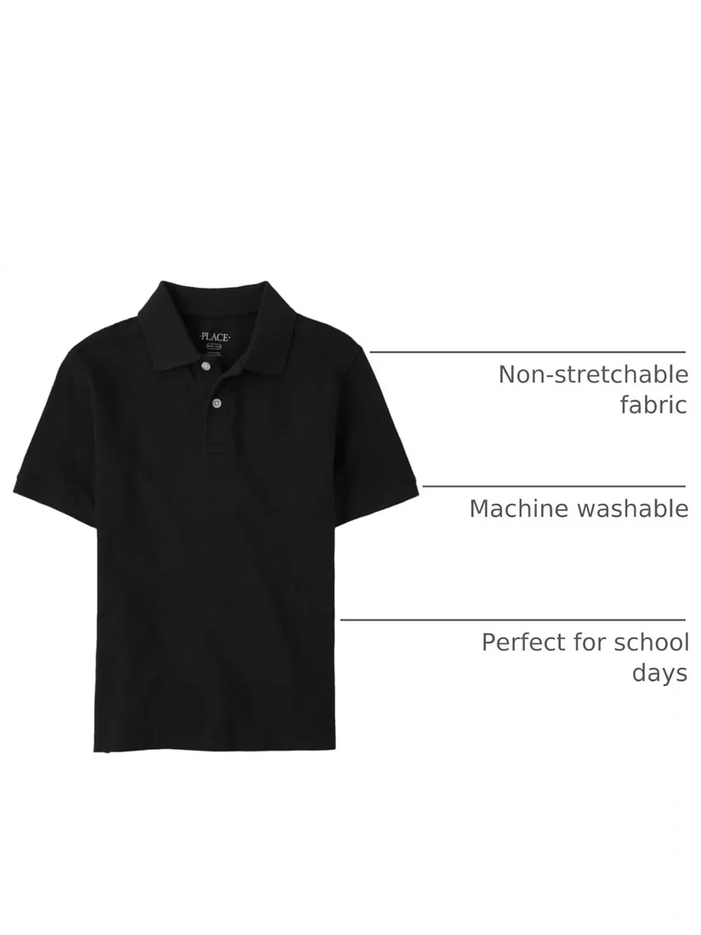 6 Black Polo Shirts